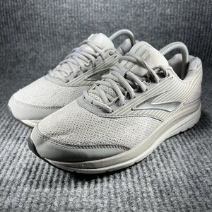 Brooks Addiction Walker Womens Size 8.5 WIDE Bone Grey Walking Shoes 1203081D007